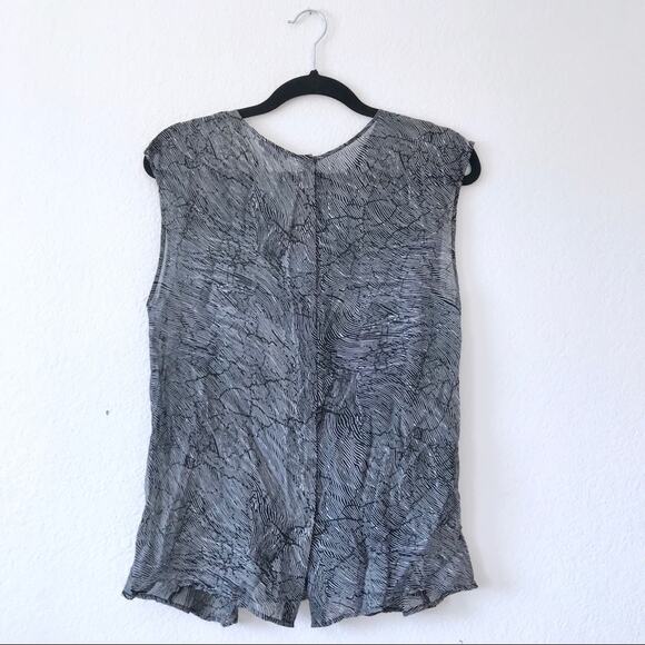 EUC Theory Sleeveless Silk Top Semi Sheer Sz M - Picture 2 of 8